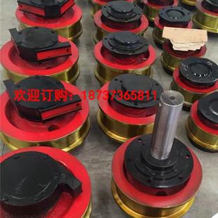 华工天车车轮组滑轮片行车铸钢滑轮组锻造天车轮起重机配件
