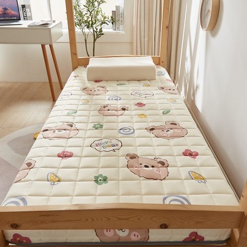 秋冬加厚卡通单人4.5cm磨毛学生宿舍床垫员工宿舍床垫子防滑床褥