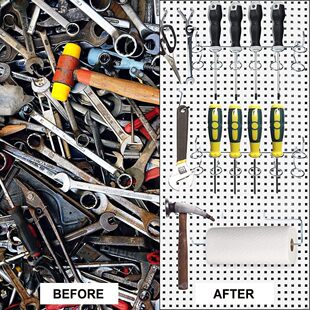 用具孔距2.5cm洞洞板钩子置物架挂钩套装配件五金工具批发