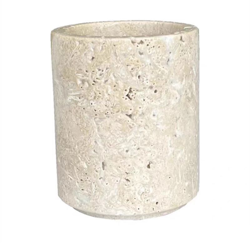 天然黄洞石酒店浴室洗漱套件用品牙刷架漱口杯乳液瓶洗手液瓶托盘