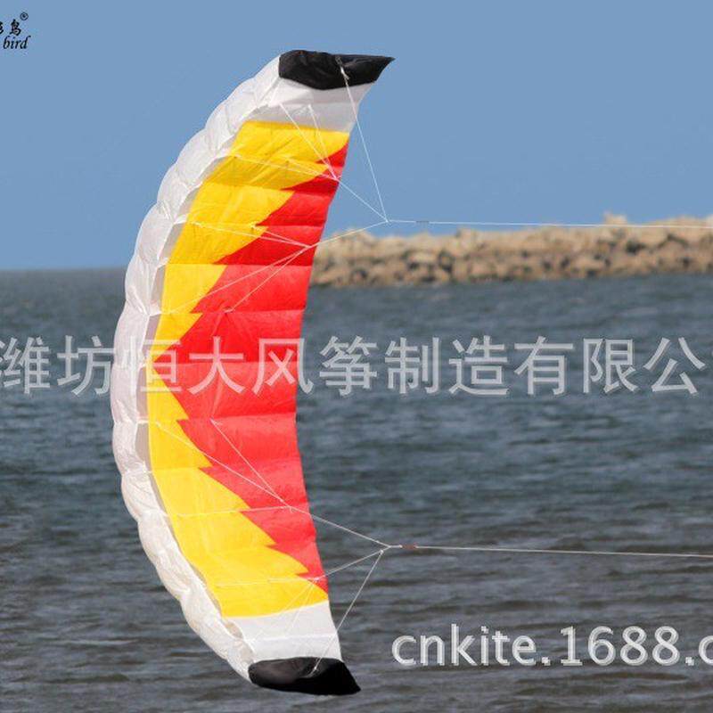 潍坊风筝2米双线软体特技红杉复线风筝运动stuntkite