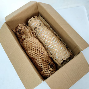 批发快递纸包装蜂巢纸缓冲花瓶瓷器包装打包牛皮物品网格蜂窝纸卷