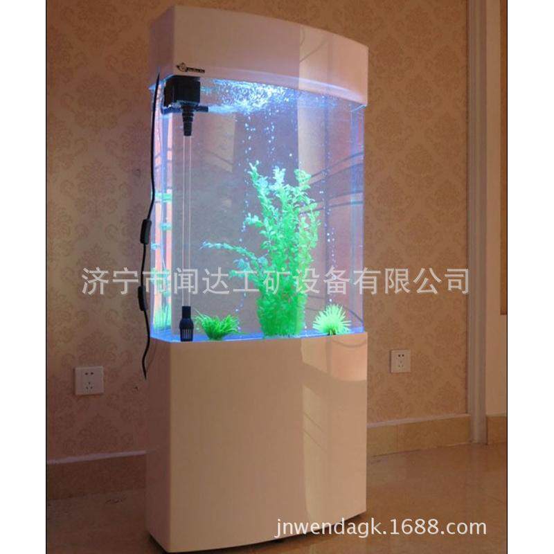 热销双销售厂家弧亚克力水族箱隔断鱼缸可批发零售山东鱼缸厂家