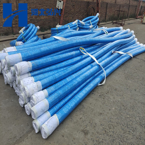 热销铁建湿喷机加强软管 dn80*4.5米耐磨加护 胶管簧cifa胶管