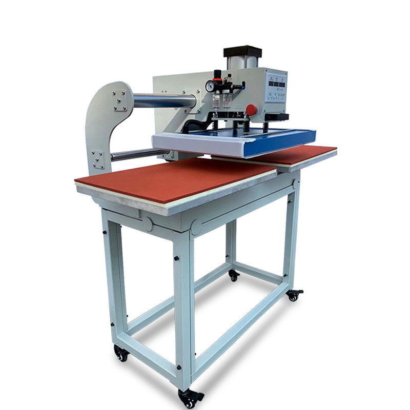 厂家直销气动双工热转印烫画机40*60位压烫机上滑式服装印字机