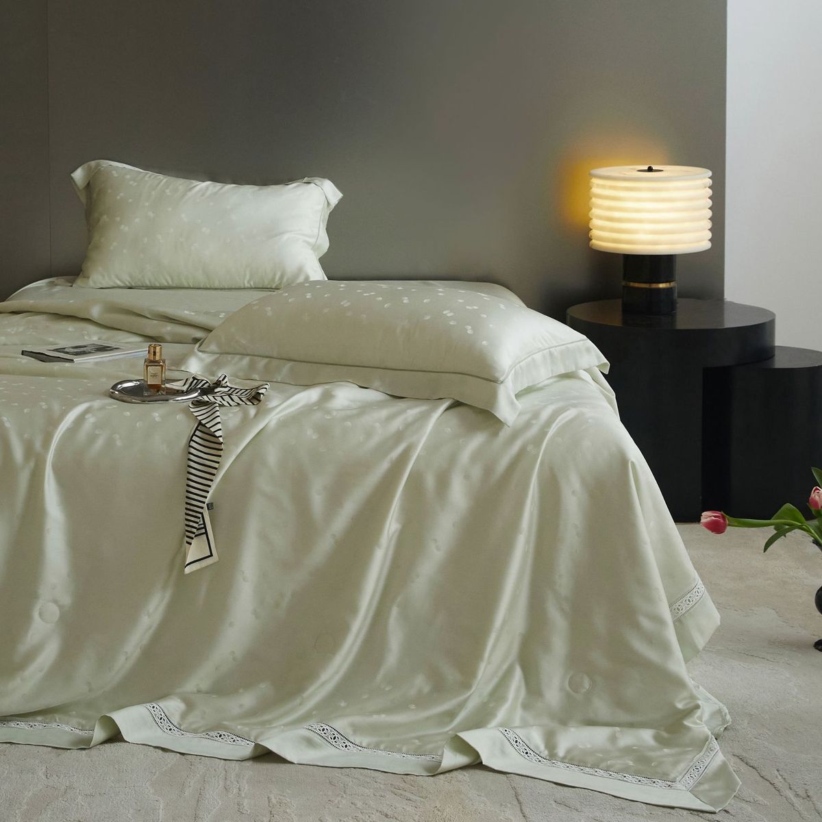 lf级100支奥地利天丝精兰夏凉被四件套夏被凉感空调被可水洗薄被