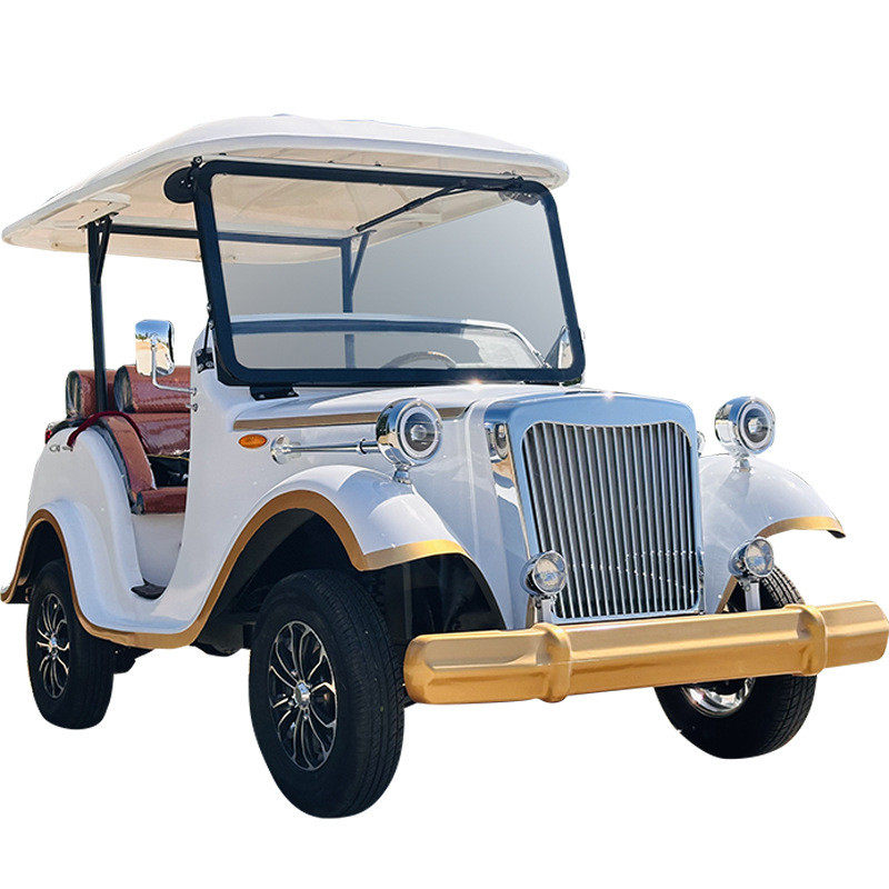 复古电动观光老爷车景区酒店电动观光车售楼处楼盘机场接待游览车