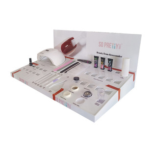 源头工厂定制亚克力桌面陈列架木质pop亚克力木质展架台面展示架