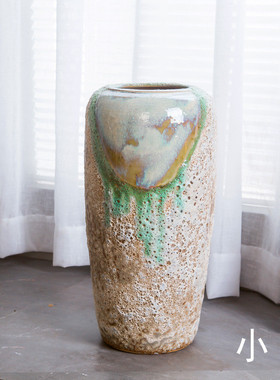 会议室陶瓷批发客厅落地大花瓶景德镇咖啡厅餐厅酒店实体店装饰