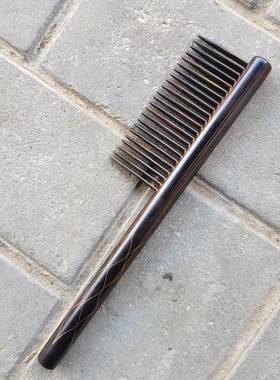 厂家批发檀手工插齿镶嵌拼接木梳女生家用顺发工艺品梳紫光礼品梳