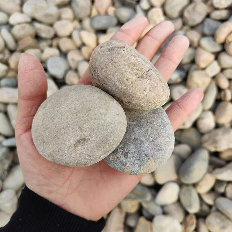 厂家供应造景发电站用5-8公分河卵石池塘鹅卵石鹅卵石滤料