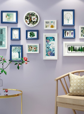 包邮【金零点9194】塞律西埃实木相框创意照片墙/相框墙