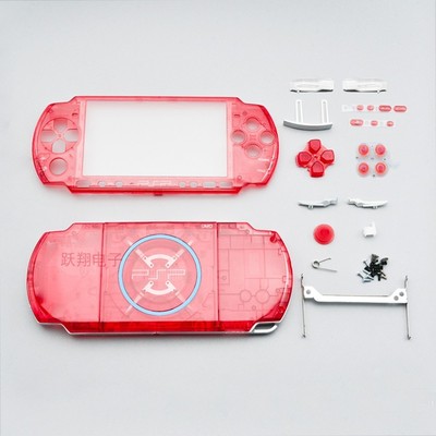PSP3000透明壳 PSP3000全套机壳 PSP全套透明配件 PSP维修透明壳