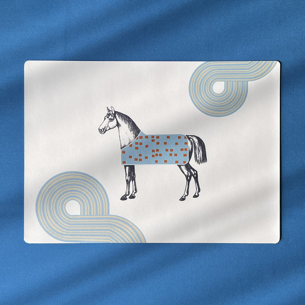 美式爱马轻奢隔热垫餐桌垫防烫餐垫家用PU碗垫盘垫锅垫厚杯垫