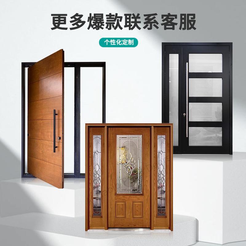 热销单门子母门锌合金双开大门安全门简约家用入户甲级防盗门进户