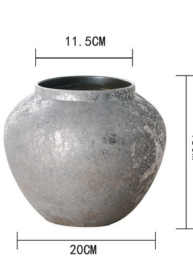 北欧轻奢花瓶银色现代简约ins创意干花插花器客厅餐厅摆件装饰品