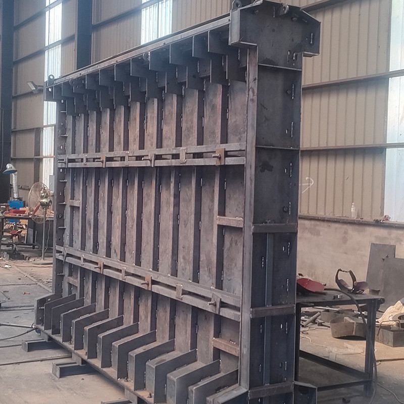装配式水泥围墙钢模具整体式围墙立柱建筑工程模具装配式围墙模板
