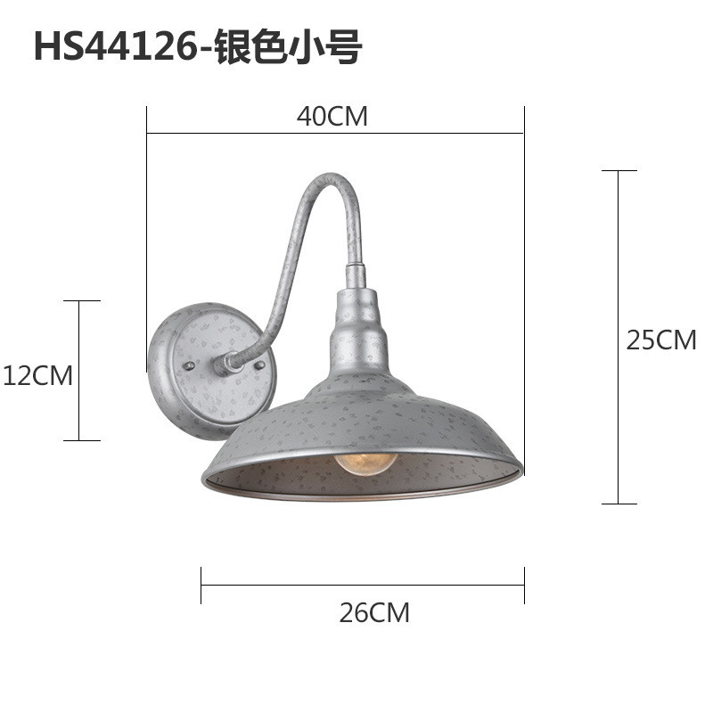 美式铁艺定制led壁灯别墅庭院走廊楼梯客厅花园壁灯改款户外防水