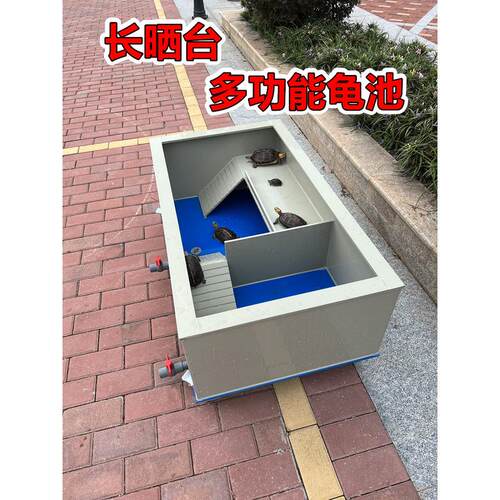 池带轮子晒台养殖箱黄缘龟龟草龟陆龟生态水陆缸