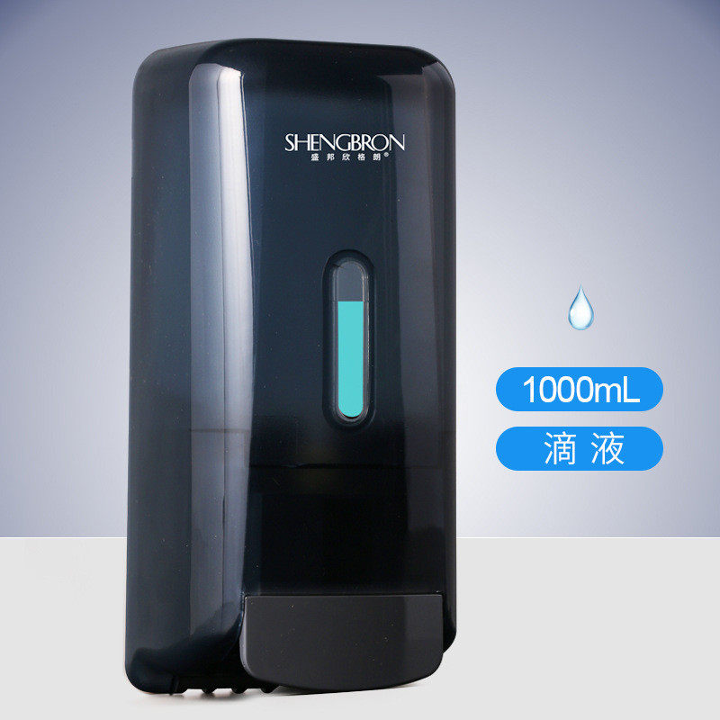 06ym壁挂式泡沫皂液器洗手液瓶子大容量免打孔酒店卫生间按压沐浴