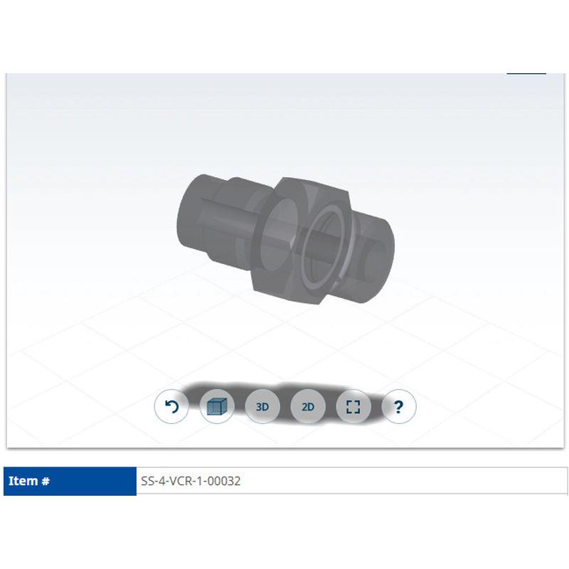 ，伟洛克316vcr接头世半导体直螺纹o型圈密封外螺纹连接