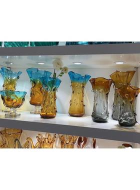 插花水养透明玻璃花瓶客厅客厅水培琉璃花器现代简约餐桌装饰摆件