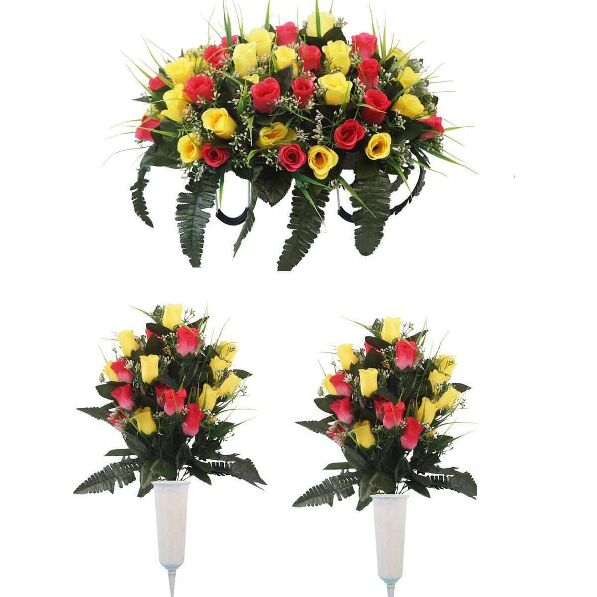 龙舟仿真花墓地花墓地装饰花海外墓地花装饰花套装手捧花