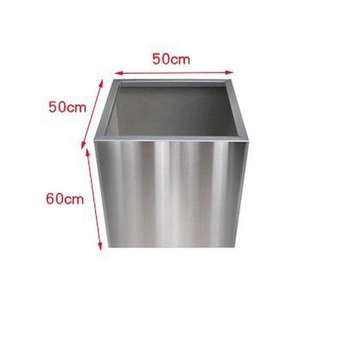 定制户外不锈钢座椅花箱组合市政园林外摆围栏广场带座位花坛隔断