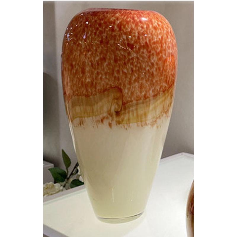 艺术琉璃花瓶摆件装饰品轻奢客厅电视柜玄关隔断柜花器现代玻璃瓶