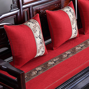 红木沙发坐垫实木家具客厅中式椅子座垫防滑罗汉床海绵垫套罩