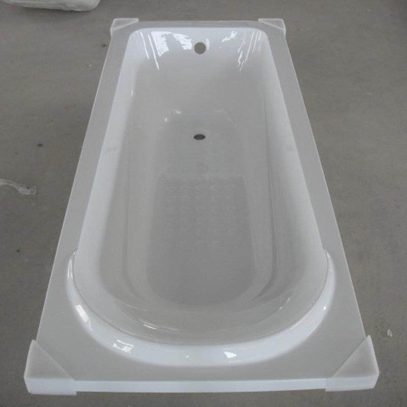 热销进口亚克力普通家用成人老式镶嵌式浴盆酒店工程浴缸小户型浴