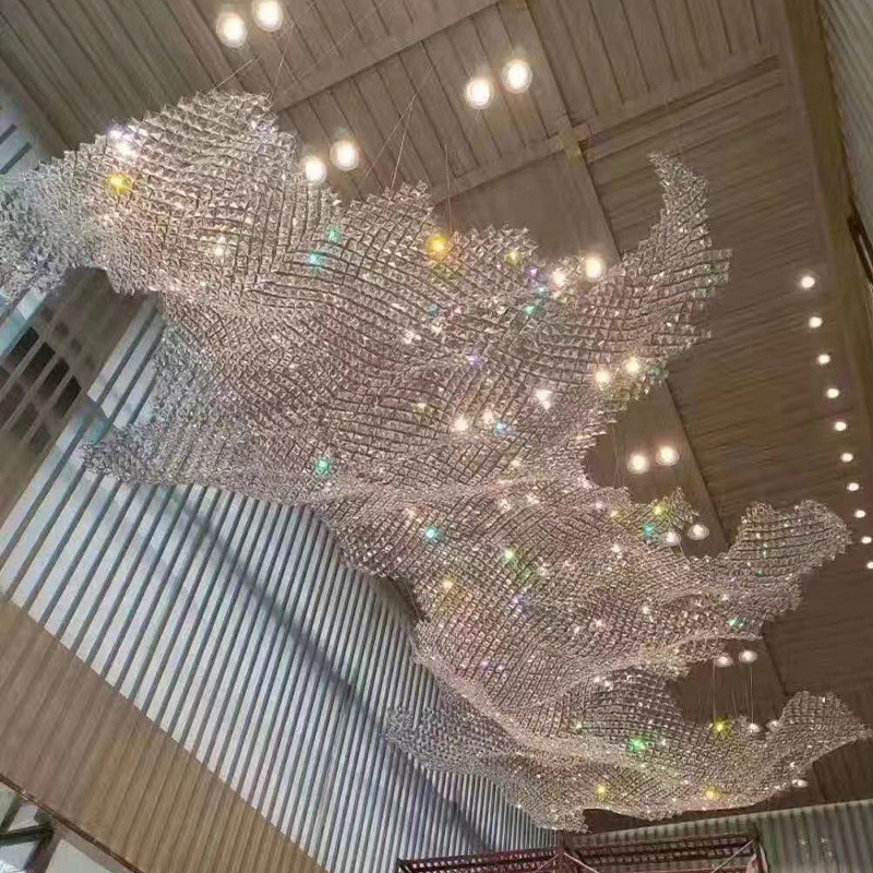 别墅售楼部宴会厅水晶吊灯商场酒店大堂大厅沙盘非标工程灯具工厂