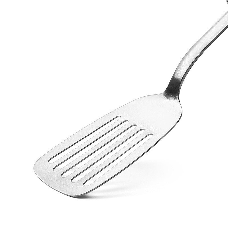 热销厂家供应钛钛漏铲厨房用具锅铲套装手柄不锈钢铲勺钢钢漏铲