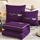 45cm靠垫新款 被13372全mian大豆棉羽毛款 两用抱枕被45