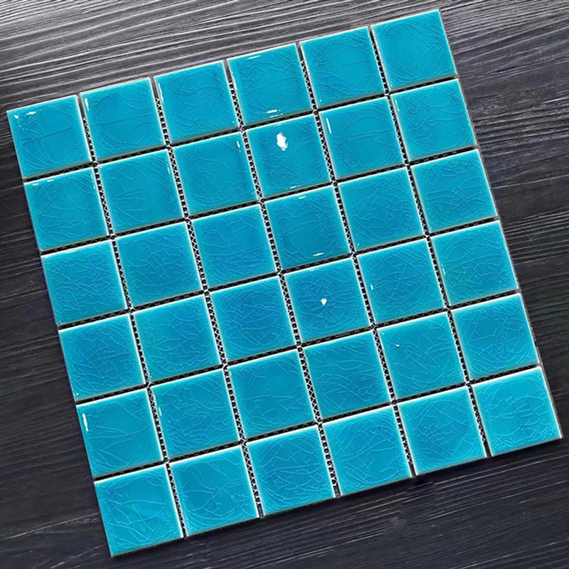 工程游泳池马赛克陶瓷可做水池三色背景墙瓷砖卫生间马赛克墙砖