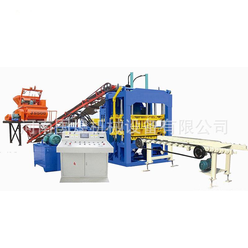 半自动水泥砖块混凝土砖机成套机械建筑工程免烧砖机空心制砖机
