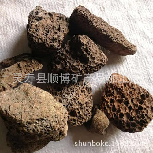 热销厂家供应水过滤火山石火山石颗粒多孔园艺多肉铺面火山石
