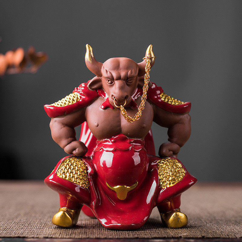 牛魔王汽车陶瓷摆件鱼缸造景小个性车内用品玄关摆设车载装饰饰品,宠物/宠物食品及用品,造景/装饰,淘宝优惠券,粉丝福利购,淘宝优惠卷