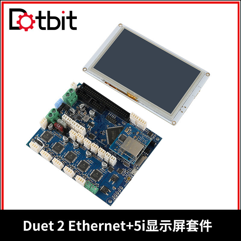 克隆新Duet2Ethernet主板+PanelDue5i集成彩色触屏3D打印机套件