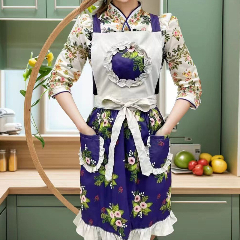 批发围裙防水防油餐饮专用定制logo做饭家用烘焙工作服新款厨房女