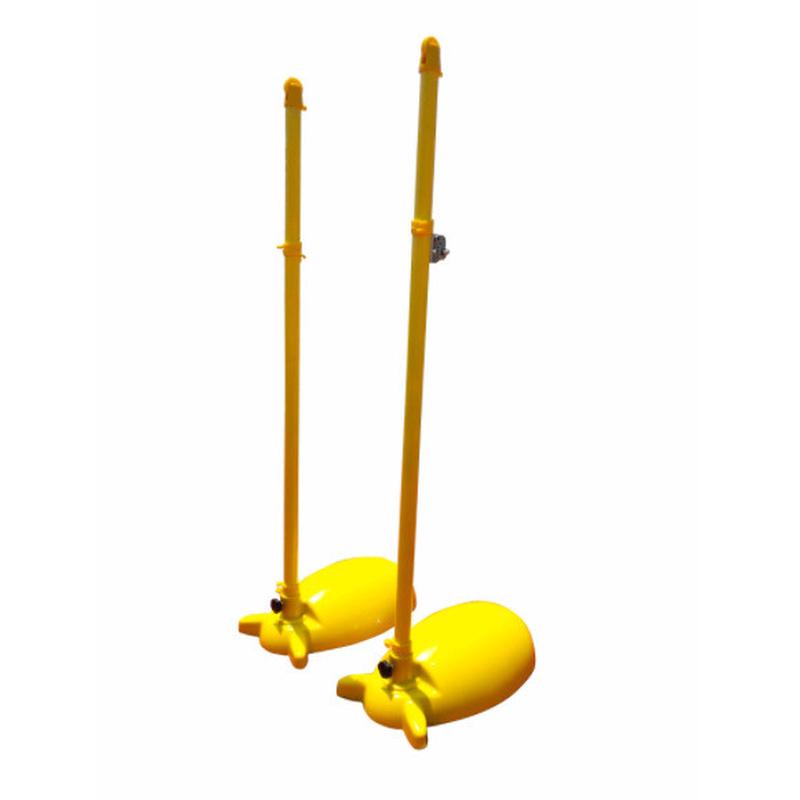 移动式abs羽毛标准球架户外羽毛球网柱家用学校室内便携羽毛球柱