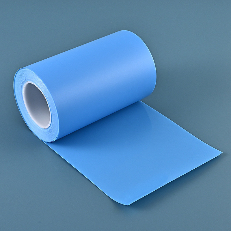 2.5cpet单面蓝色氟素膜厂家离离型膜高粘硅胶专用直供型膜原材料
