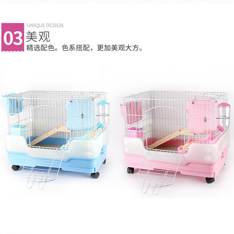 乐佳单层直供笼子小间距乐嘉笼带抽屉可加高方便清理宠物貂厂家貂