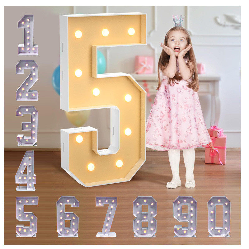 创意个性宝宝盒填充生日派对马赛克led灯发光kt板数字气球盒,节庆用品/礼品,拉花,淘宝优惠券,粉丝福利购,淘宝优惠卷