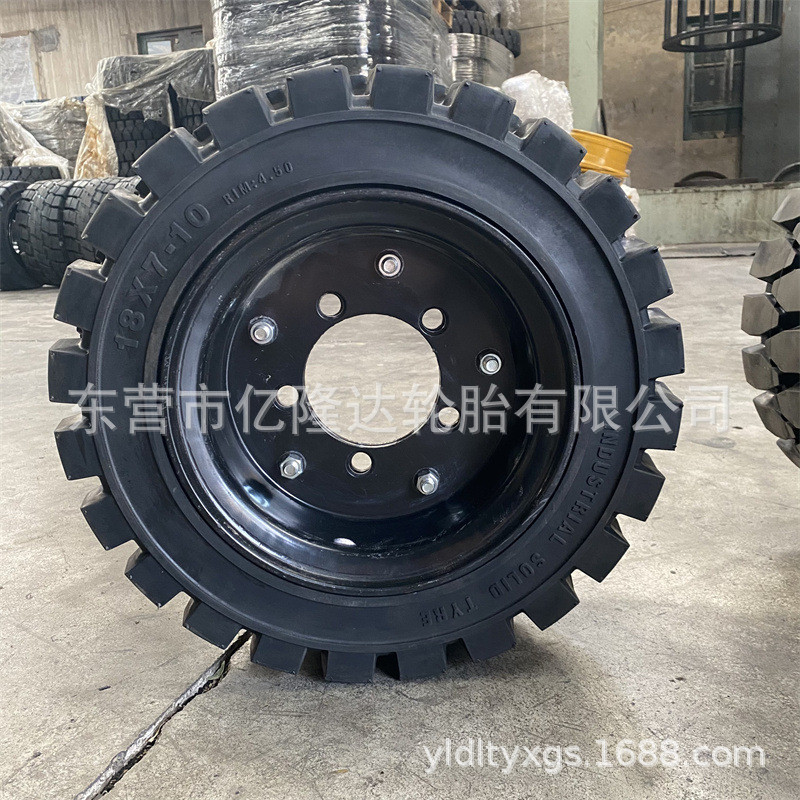 热销11.5吨电动叉车实心胎18*7-8工具车轮胎18*7-1015*4.5-821*8-