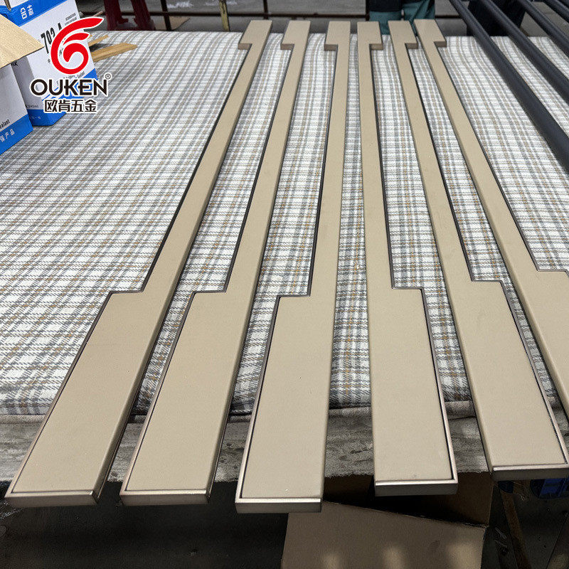 欧肯五金不锈钢门拉手美式加厚轻奢豪华皮革豪华酒店玻璃门把手