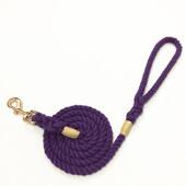 牵宠现货货源1.2cm编织3股圆绳牵引绳热卖 宠物遛狗绳链狗带