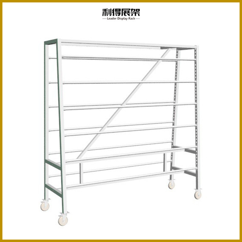 a型桌布面料展示架可移动台布架架家纺展架布料制品货架样板架