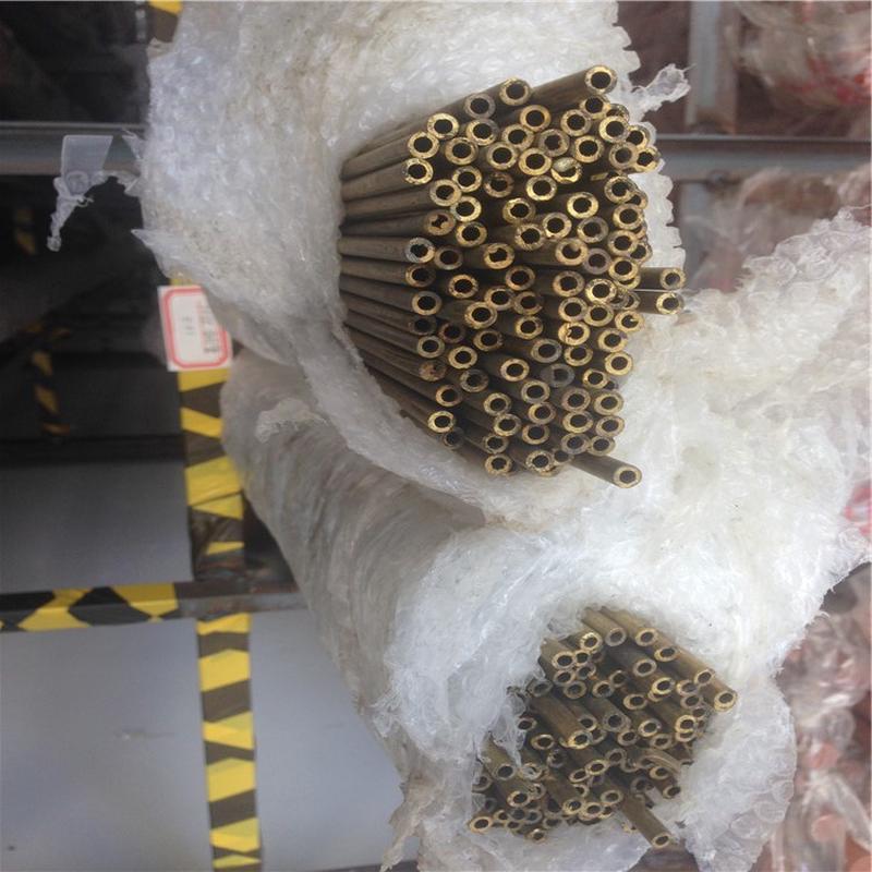 现货供应h65黄铜管冷拉薄壁黄铜毛细管6*18*110*1mm抛光切割