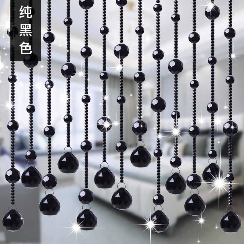 水晶珠帘门帘隔断客厅帘过道装饰屏风卫生间卧室玄关免打孔厂批发
